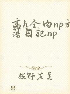 高h全肉np放荡日记np