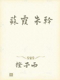 苏霞 朱干