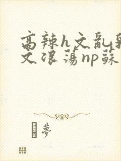 高辣h文乱乳h文浪荡np苏夏封面