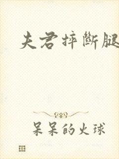 夫君摔断腿后