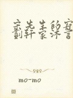 宋先生的宠妻计划轩家沐言