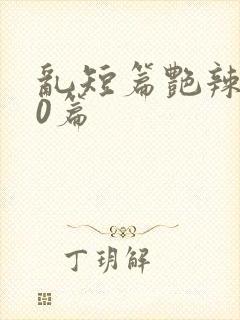 乱短篇艳辣500篇封面