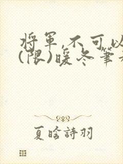 将军,不可以!(限)暖冬笔趣阁免费阅读