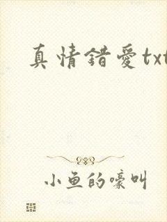 真情错爱txt