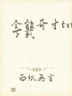 全能奇才txt下载