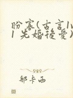 盼寡(古言1v1 先婚后爱)