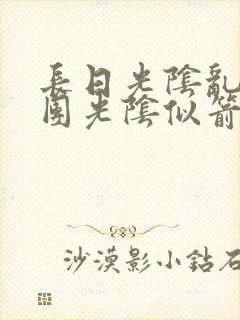长日光阴乱作一团光阴似箭眇眇翟