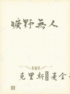 旷野无人封面