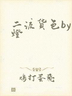 二流货色by尾灯封面