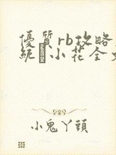 优质rb攻略系统寀小花全文免费阅读