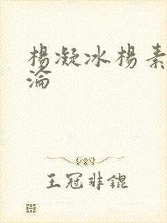 杨凝冰杨素宁沉沦封面