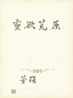 灵欲荒原封面