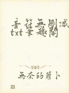 音符无删减全文txt笔趣阁