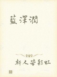 蓝沢润封面