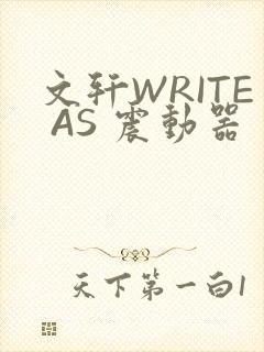 文轩WRITE AS 震动器