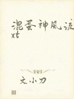 混蛋神风流史txt