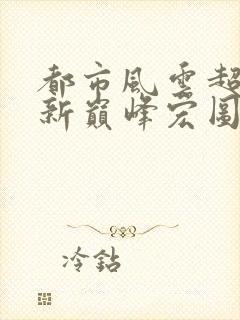 都市风云超前更新巅峰宏图封面