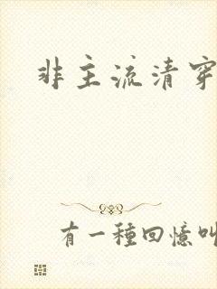 非主流清穿