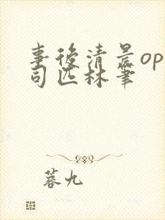 事后清晨op阿司匹林笔封面