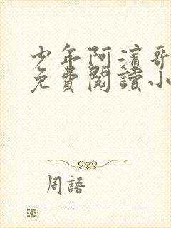 少年阿滨哥全文免费阅读小说