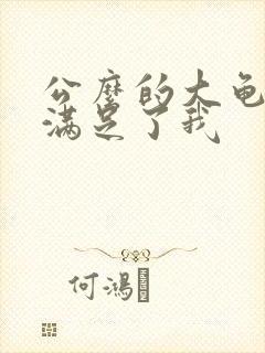 公么的大龟强大满足了我
