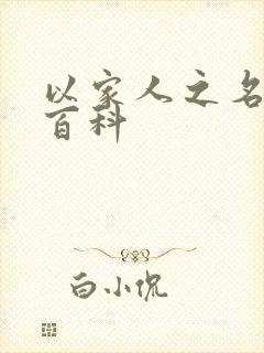 以家人之名百度百科
