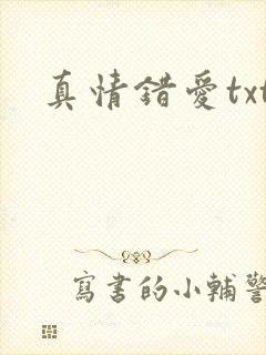 真情错爱txt