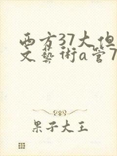 西方37大但人文艺术a管77封面