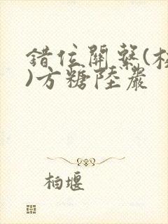 错位关系(校园)方糖陆岩封面