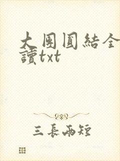 大团圆结全文阅读txt