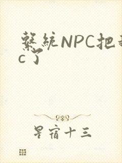 系统NPC把我c了封面