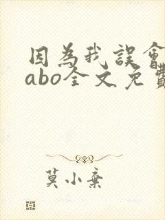 因为我误会glabo全文免费阅读封面