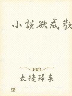 小说欲成欢
