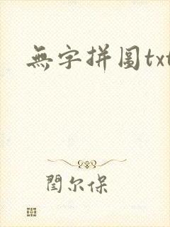 无字拼图txt封面
