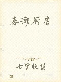 春潮厨房封面