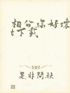 相公你好坏txt下载