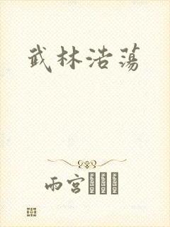 武林浩荡封面