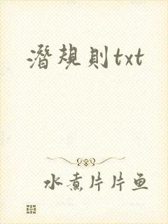 潜规则txt