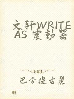 文轩WRITE AS 震动器