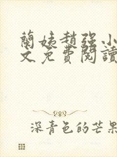 兰姨赵强小说全文免费阅读封面