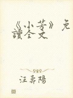 《小芳》免费阅读全文封面