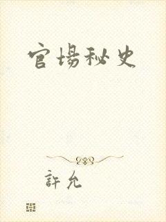 官场秘史封面