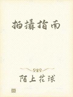 拍摄指南