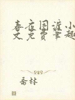 春夜困渡小说全文免费笔趣阁无弹窗封面