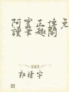 阿宾正传免费阅读笔趣阁封面