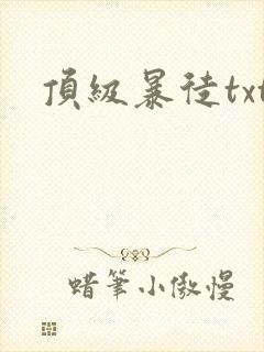 顶级暴徒txt封面