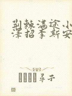 荆棘满途小说李泽招李斯安封面
