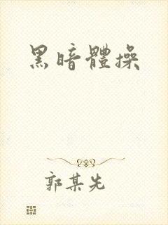 黑暗体操封面