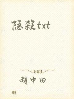 隐杀txt封面