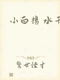 小白杨 水千丞